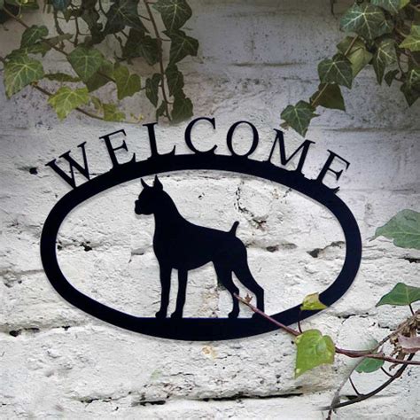 homegoods metal boxer welcome sign|Boxer Welcome Sign .